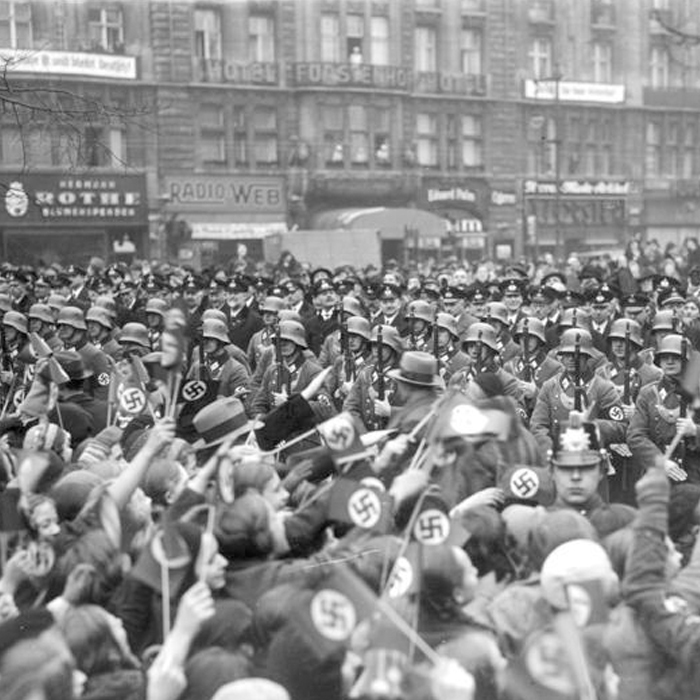 Berlin, arrival of Saar voters, 13 January 1935